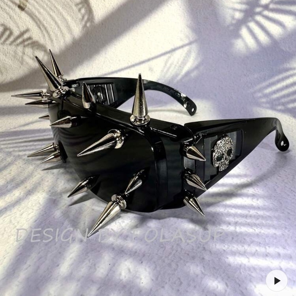 Spiked Black Sunglasses